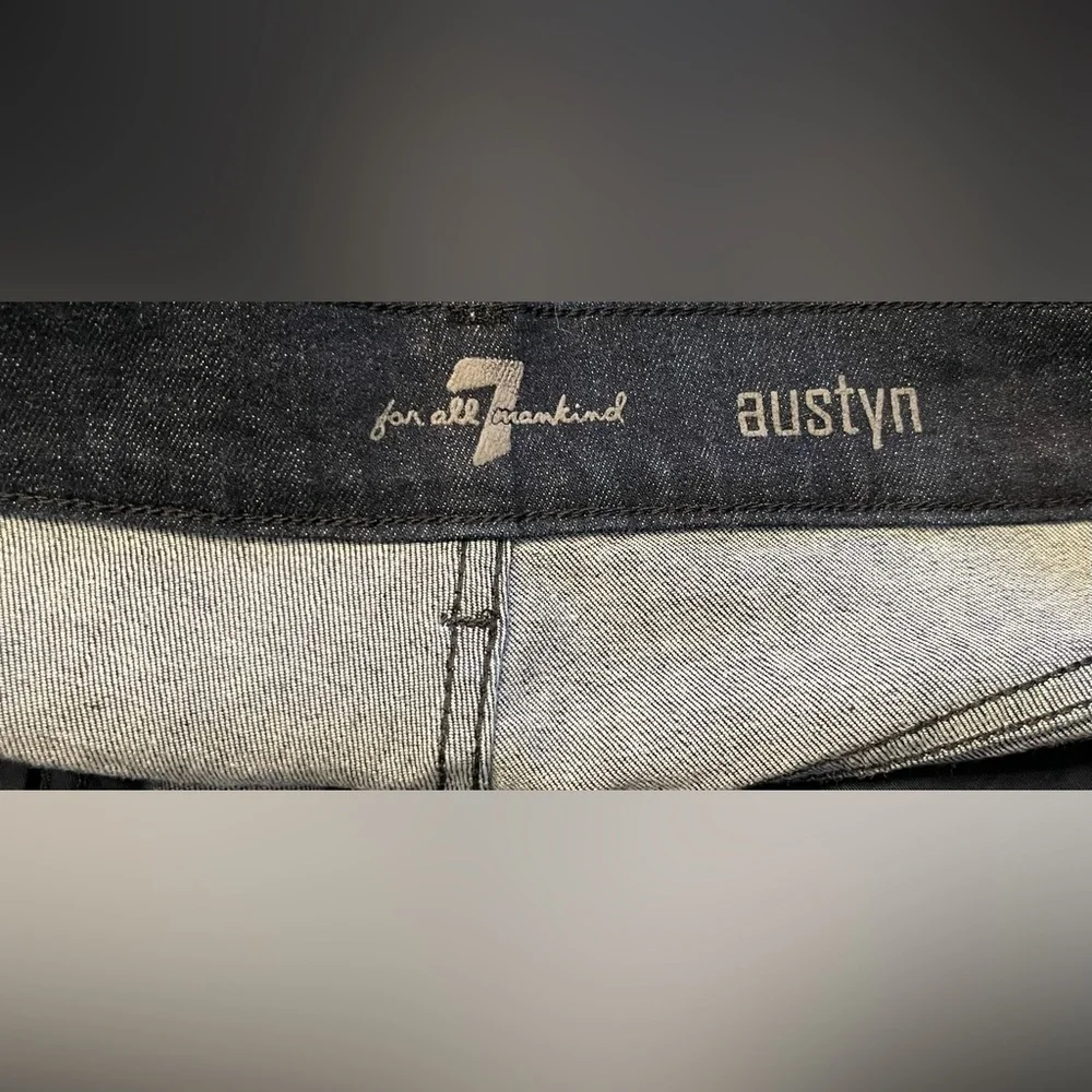 7 For All Mankind Austyn Men's Dark Blue Straight Leg Jeans‎ Size 33 Inseam 34”